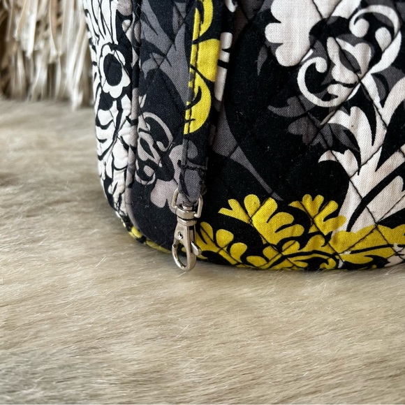 VERA BRADLEY Baroque 2010 Stroll Around Baby Diaper Bag Tote Black Yellow Y2K - Picture 5 of 17